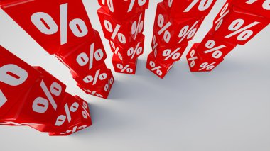 yüzde ile 3D render Satılık illüstrasyon