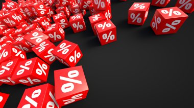 yüzde ile 3D render Satılık illüstrasyon