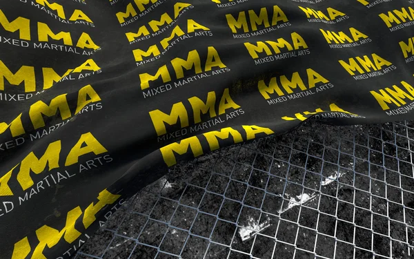 MMA concept achtergrond. Stockfoto