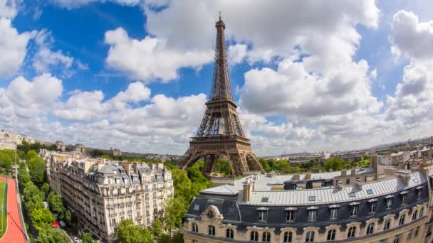 Eyfel Kulesi, paris — Stok video