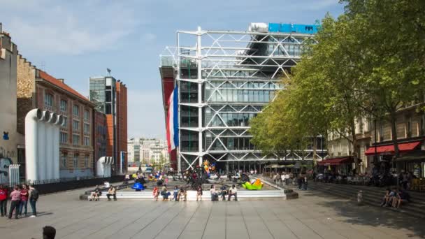 Centre Georges Pompidou, Paříž — Stock video