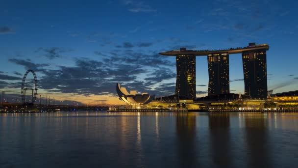 Marina Bay Sands Singapur — Vídeos de Stock