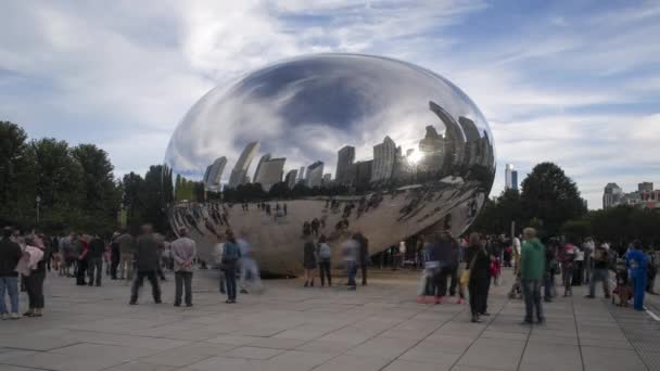 O Feijão no Millennium Park, Chicago — Vídeo de Stock