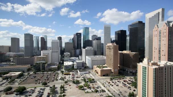 De skyline van de stad van Dallas — Stockvideo