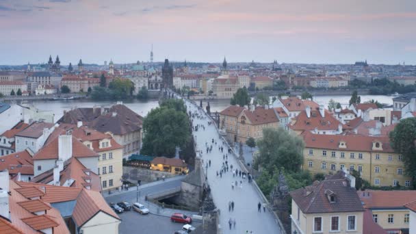 Γέφυρα του Καρόλου, Πράγα — Αρχείο Βίντεο