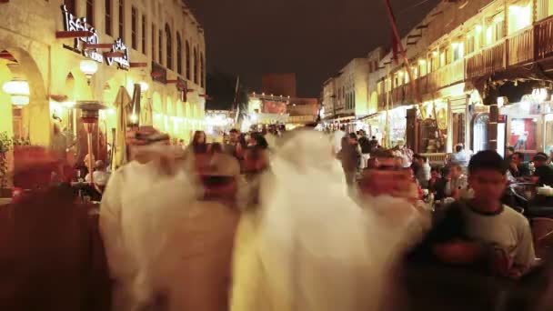 Dükkanlar, Katar ile restore Souq Waqif — Stok video