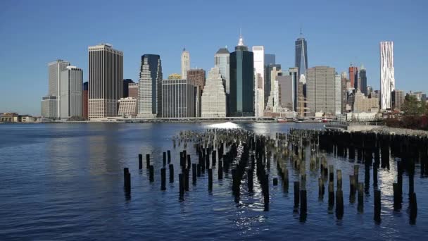 Skyscrapers of Manhattan, New York — Stock Video