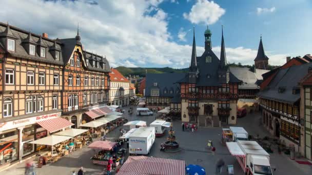 Markt Platz, Wernigerode — Vídeo de Stock
