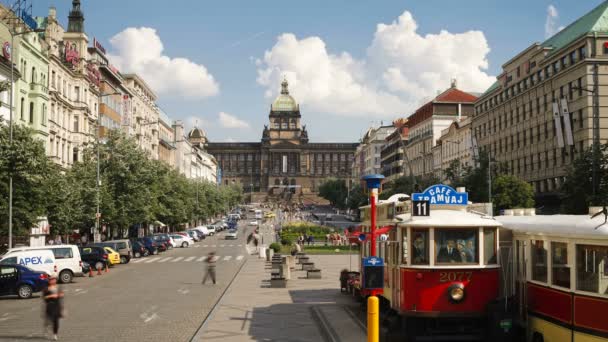 Центр міста Прага — стокове відео