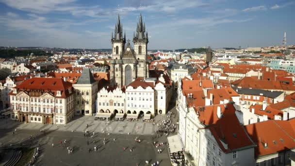 Piazza Stare Mesto, Praga — Video Stock