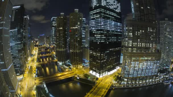 Skyline della città di Chicago — Video Stock