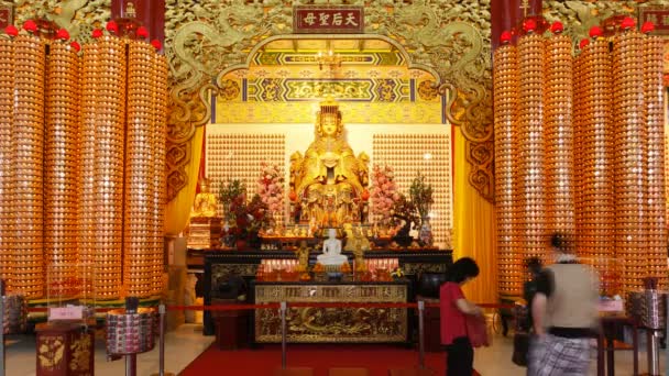 Templo chinês de Thean Hou, Kuala Lumpur — Vídeo de Stock