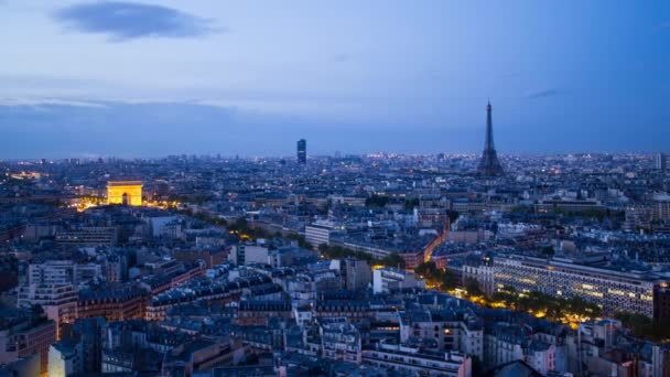 Eiffel-torony, Párizs, Franciaország — Stock videók