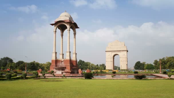 Puerta de la India, Delhi — Vídeos de Stock