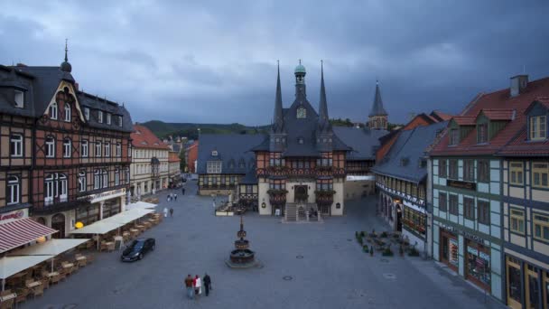 Markt Platz, Wernigerode — Stockvideo