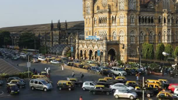 Mumbai Chhatrapati Shivaji Terminus — Stockvideo