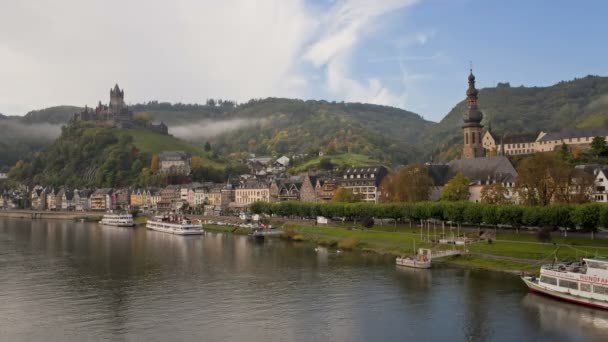 Cochem castle, Renânia-Palatinado, Alemanha — Vídeo de Stock