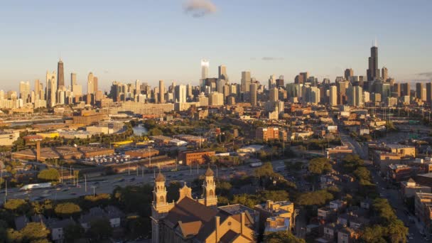城市天际线的芝加哥 — 图库视频影像
