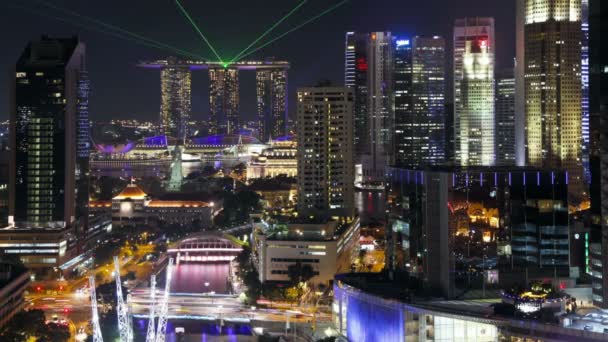 Distrito de entretenimiento de Clarke Quay, Singapur — Vídeo de stock