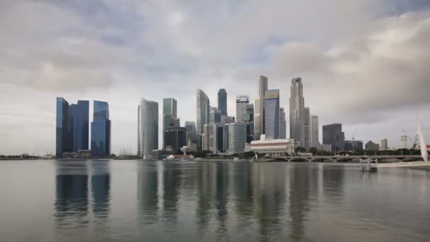 Stadens skyline, singapore — Stockvideo