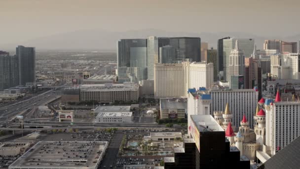 Resorts de casino em Las Vegas, Nevada — Vídeo de Stock