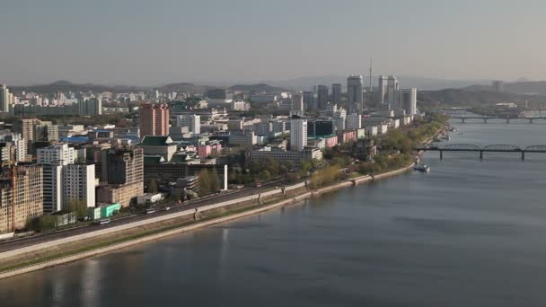 Město Pchjongjang, Severní Korea — Stock video