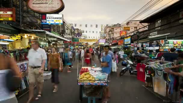 Bangkok Marché du centre-ville — Video