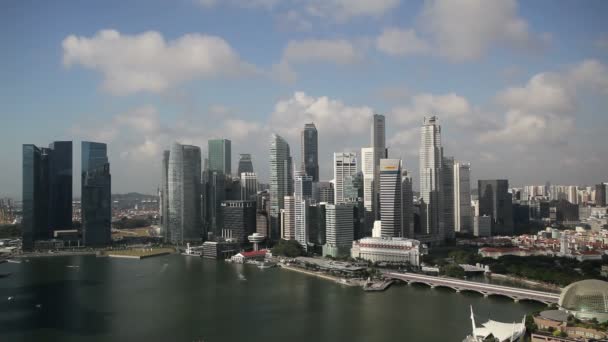 Singapore centro città — Video Stock