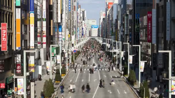 Tokyo'da Chuo-dori sokak — Stok video