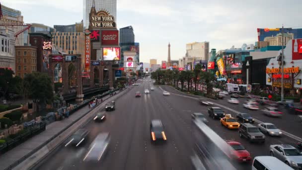 Las Vegas Boulevard, Nevada — Stockvideo