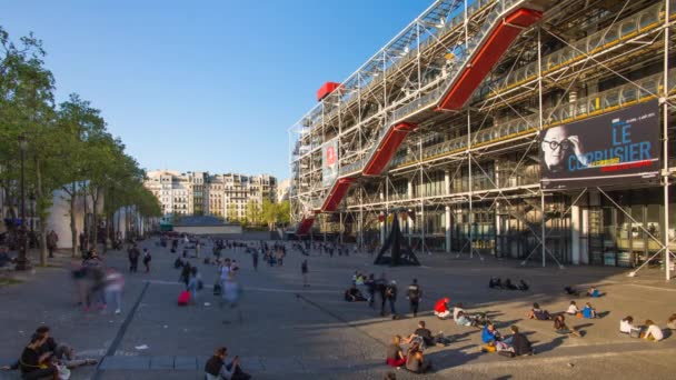 Das zentrum georges pompidou, paris — Stockvideo