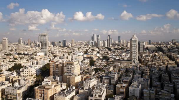 Blick auf die Stadt Tel Aviv — Stockvideo