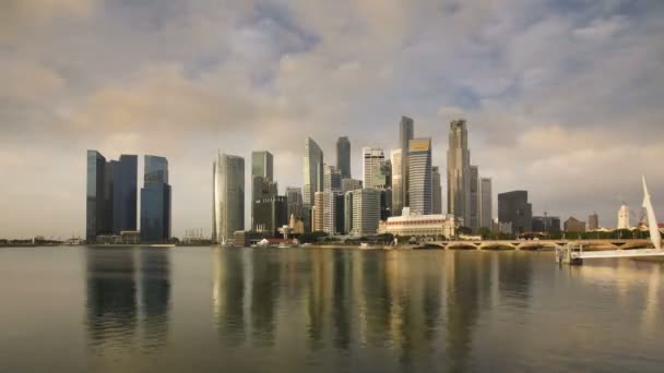 Şehir manzarası, Singapur — Stok video