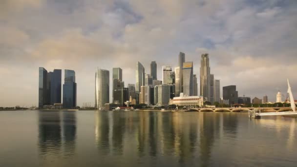 De skyline van de stad, singapore — Stockvideo