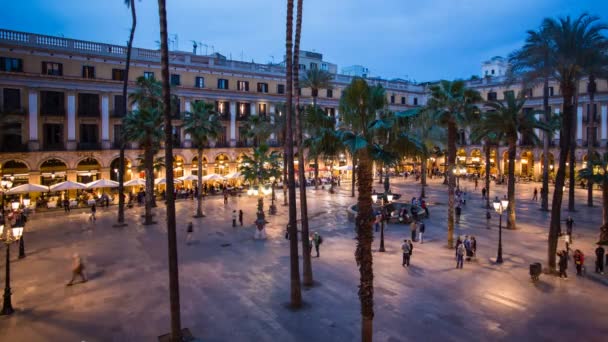 Placa Reial, Spanien — Stockvideo