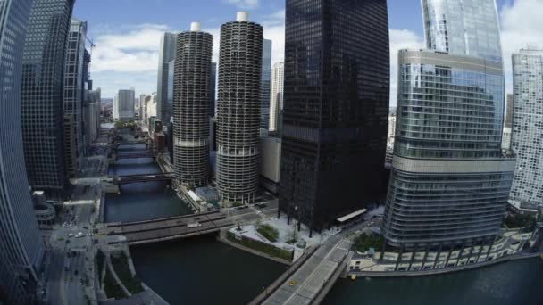 City skyline of  Chicago — Stock Video