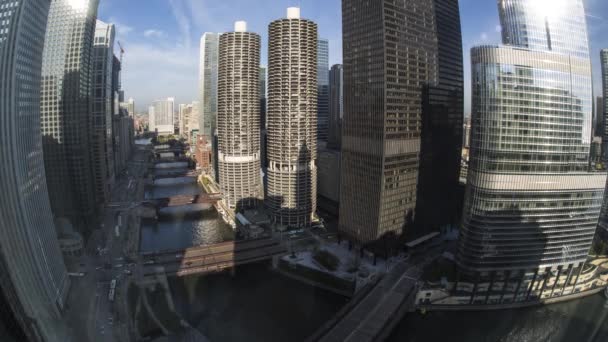 City skyline of  Chicago — Stock Video