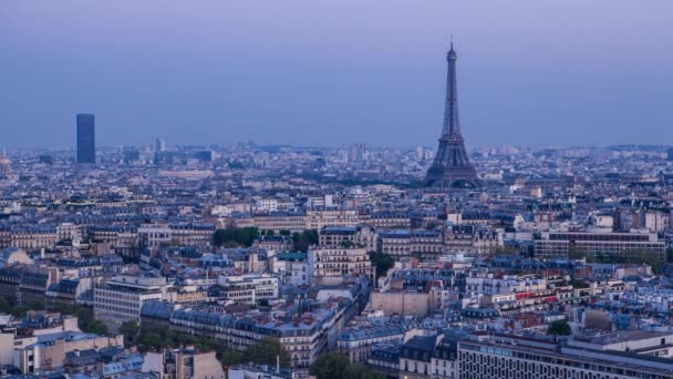 De toren van Eiffel, Parijs — Stockvideo
