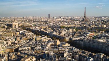 Arc de Triomphe ve Eyfel Kulesi, Paris