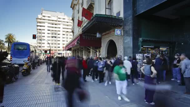 O Boulevard de Rachidi, Marrocos — Vídeo de Stock