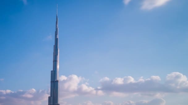 De Burj Khalifa in Dubai — Stockvideo
