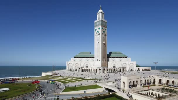 Hassan II Camii, Fas, Kuzey Afrika — Stok video