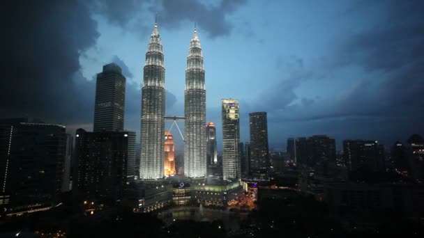 Kuala Lumpur centro da cidade — Vídeo de Stock