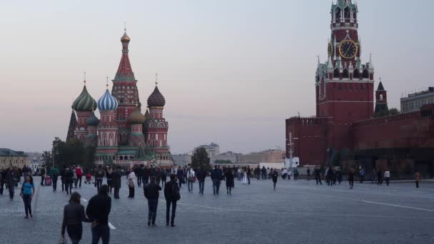 Κρεμλίνο στην Κόκκινη πλατεία, Μόσχα — Αρχείο Βίντεο