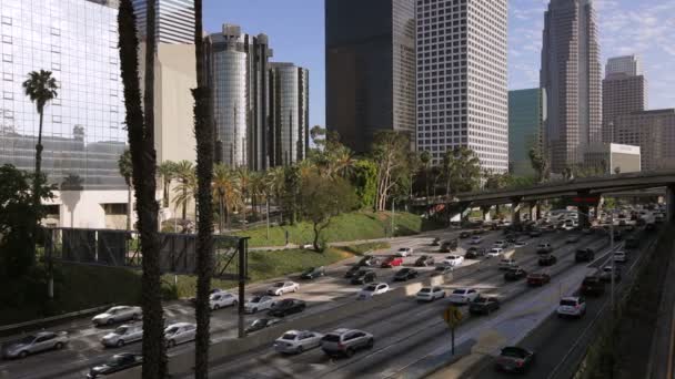 La autopista del puerto 110, Los Ángeles — Vídeo de stock