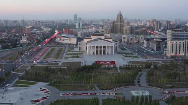 Edifício Opera Theater em Astana — Vídeo de Stock