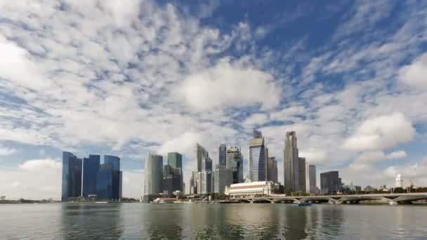 Stadens skyline, singapore — Stockvideo
