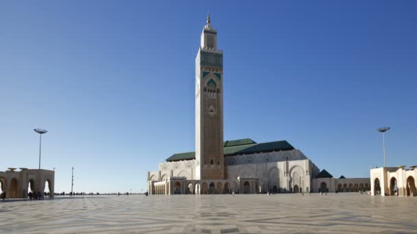 Hassan Ii mešita, Maroko, Severní Afrika — Stock video