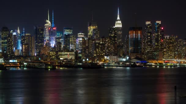 Empire State Binası ve Manhattan — Stok video