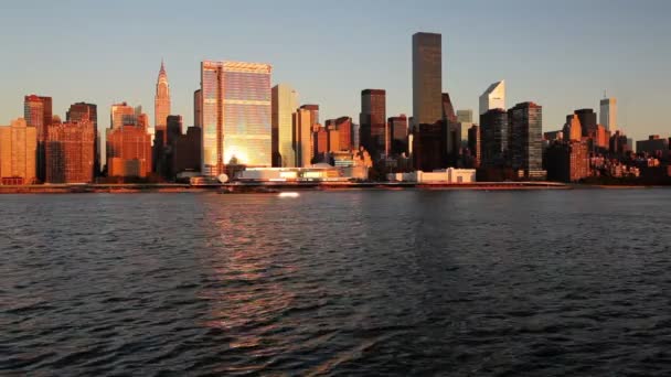 Skyline of Midtown Manhattan, Nueva York — Vídeos de Stock